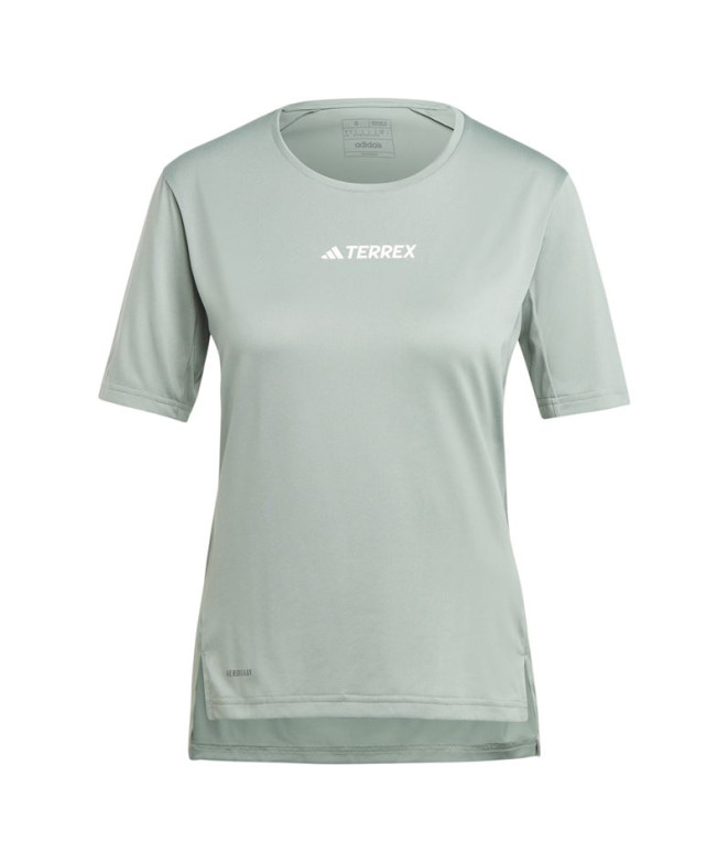 T-shirt adidas Multi Femme Hiking Green