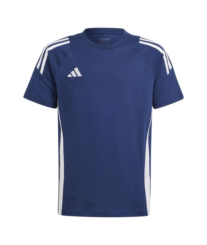 Camiseta de Futebol adidas Tiro24 Infantil Azul