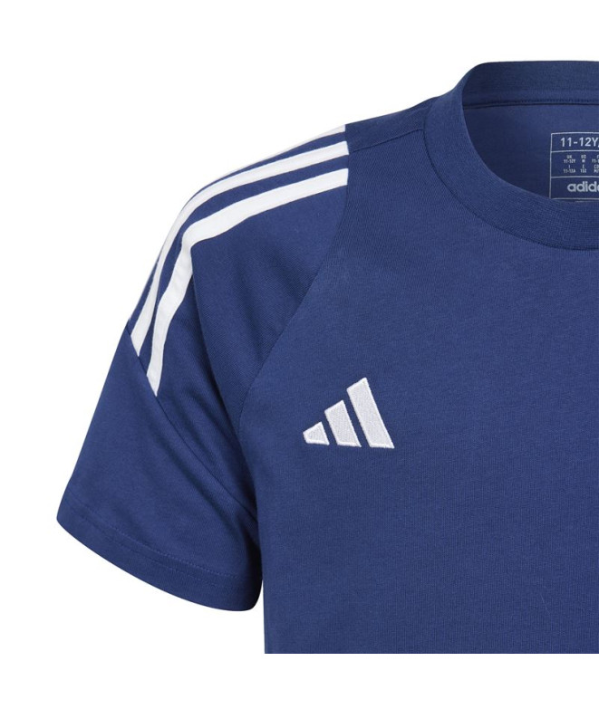 Camiseta de Futebol adidas Tiro24 Infantil Azul
