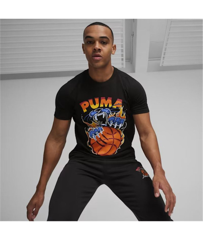 T-shirt de Basket-ball Puma TSA 6 Noir Homme