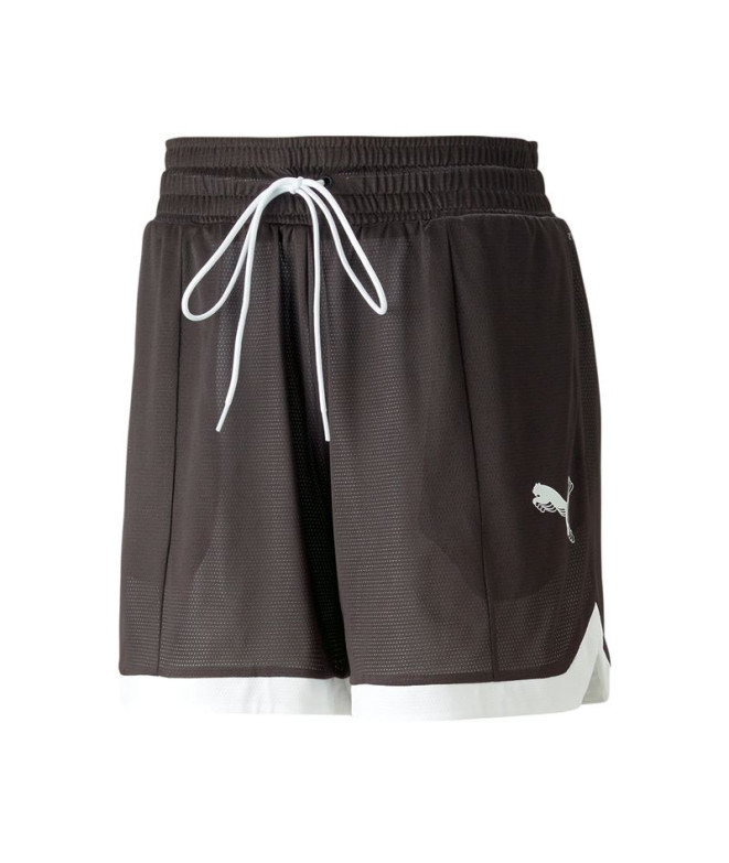 Calça de Basquetebol Puma Arc-hitect Mesh Preto Mulher