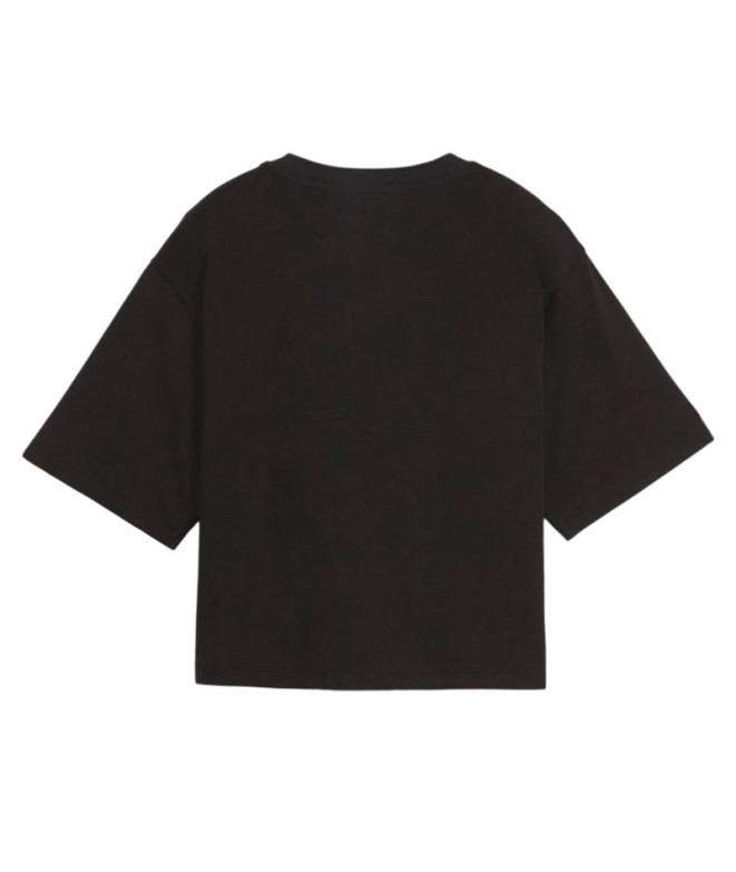 Camiseta Puma Power Cropped Preto Mulher