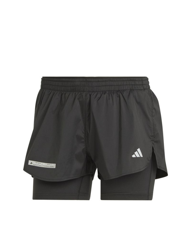 Calça de Running adidas Ulti 2In1 Mulher Preto