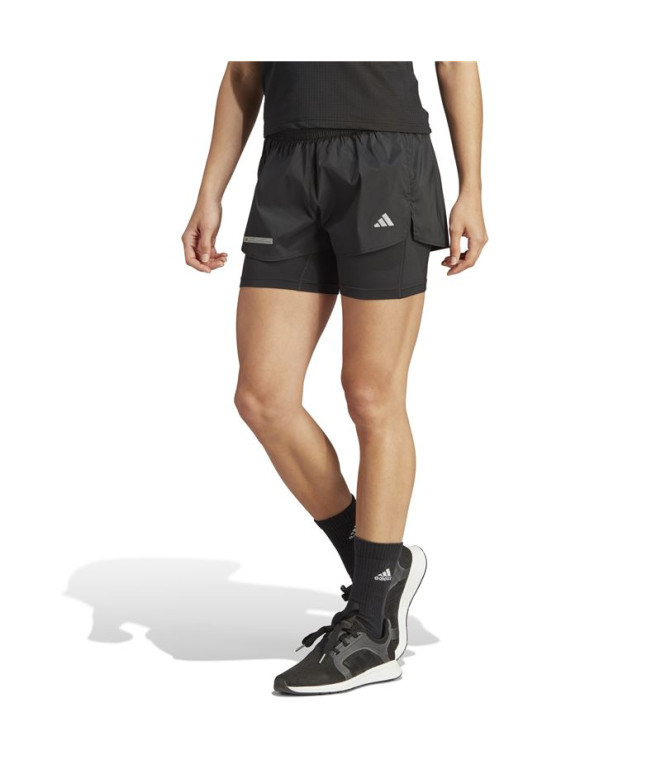 Calça de Running adidas Ulti 2In1 Mulher Preto