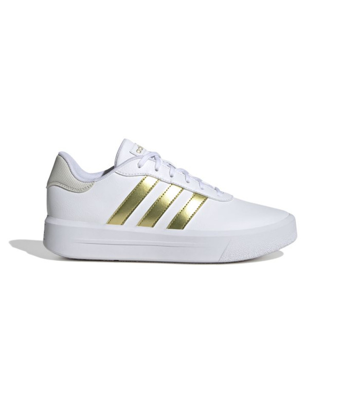 Chaussures adidas Court Plateforme Femme Blanc