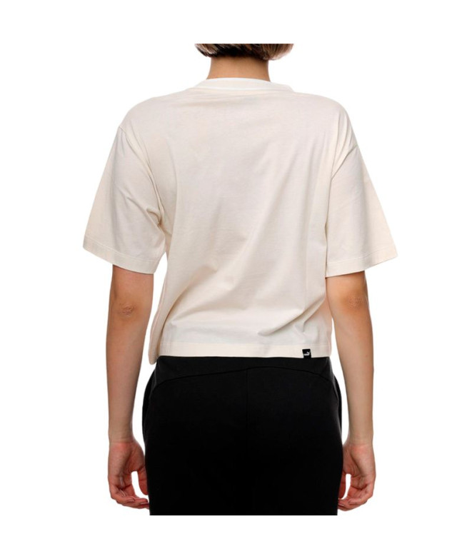Camiseta Puma Squad Graphic Branco Mulher