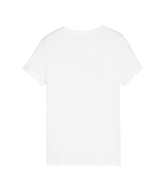 T-shirt Puma Essentials+ Script Blanc Enfant