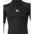 Fato de mergulho surfar Rip Curl Manga curta Freelite Spring Infantil Preto
