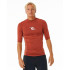Licra de Surfar Rip Curl Waves Upf Perf S/S Homem Vermelho