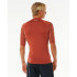 Licra de Surfar Rip Curl Waves Upf Perf S/S Homem Vermelho