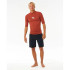 Licra de Surfar Rip Curl Waves Upf Perf S/S Homem Vermelho