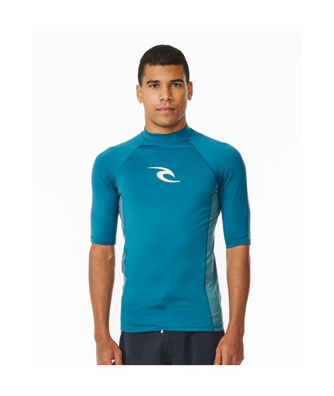 T-shirt by Surf Rip Curl Waves Upf Perf S/S Homme Bleu