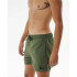 Fato de banho de Praia e piscina Rip Curl Offset Volley Homem Verde azeitona verde