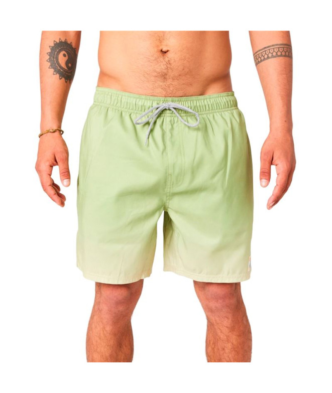 Fato de banho de Praia e piscina Rip Curl Alcion Volley Homem Amarelo verde