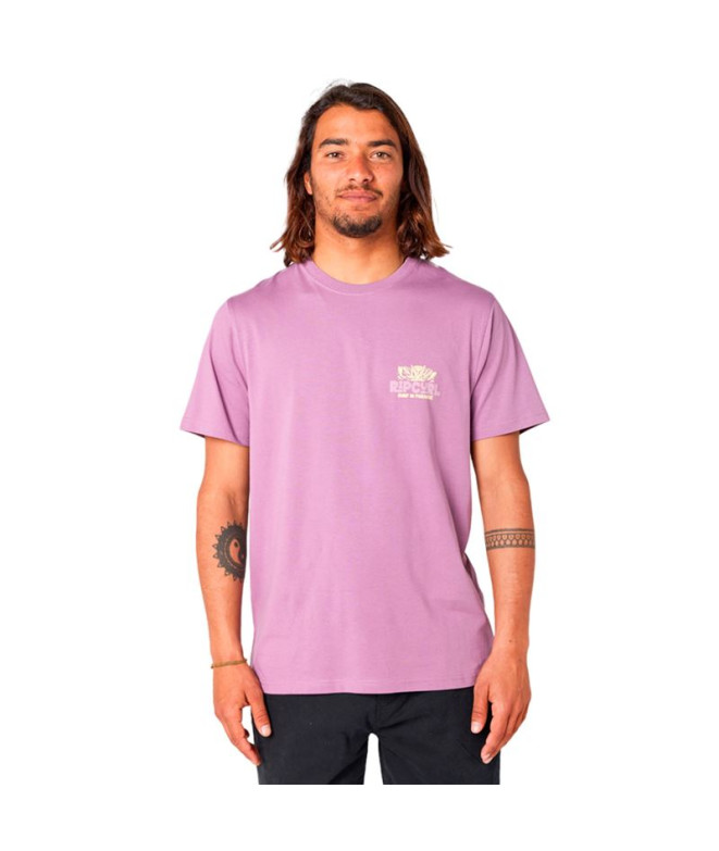 Camiseta Rip Curl Surfar Paradise F&B Homem Roxo