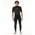 Néoprène de Surf Rip Curl Omega 22Es Bz Ss/L Steamer Homme Noir