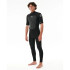 Néoprène de Surf Rip Curl Omega 22Es Bz Ss/L Steamer Homme Noir