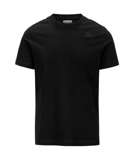 Camiseta Kappa Cafers Slim Korporate Negro Hombre