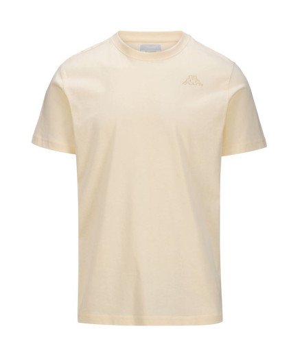 Camiseta Kappa Cafers Slim Hombre Blanco