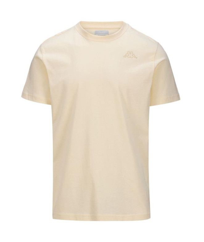 Camiseta Kappa Cafers Slim Hombre Blanco