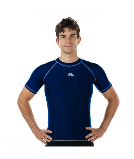 Camiseta de Natação Aquarapid T.Shirt Uv Homem Royal