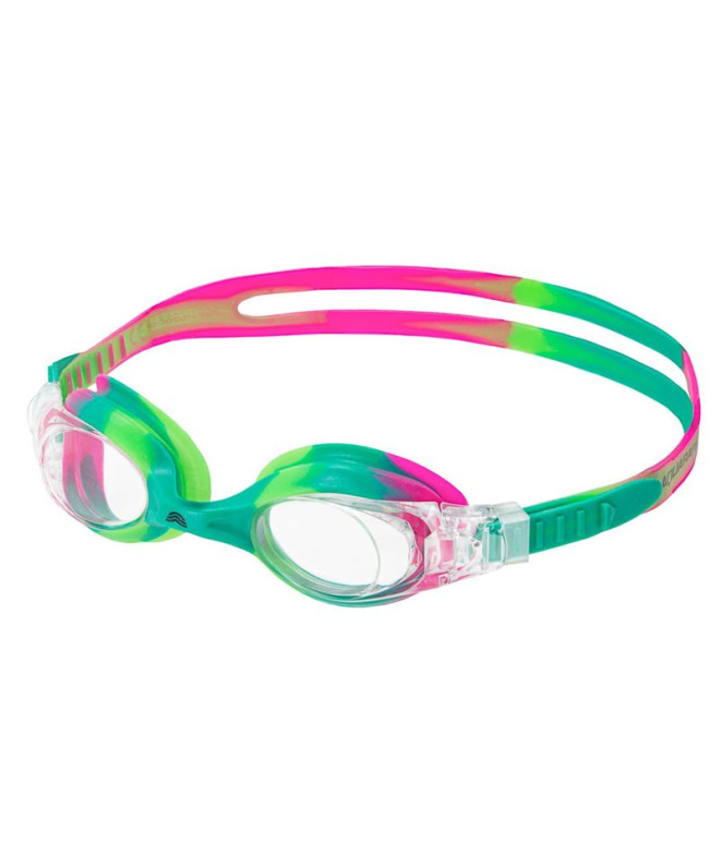 Lunettes de Natation Aquarapid Occhialino Mako Rose/Vert