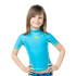 Camiseta de Natação Aquarapid Uv Turquoise Infantil