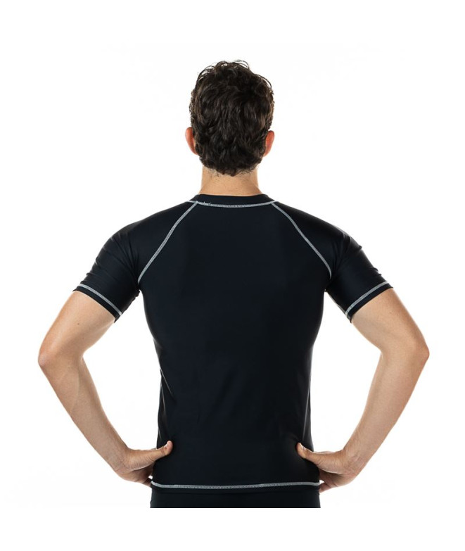 Camiseta de Natação Aquarapid Uv Homem Preto