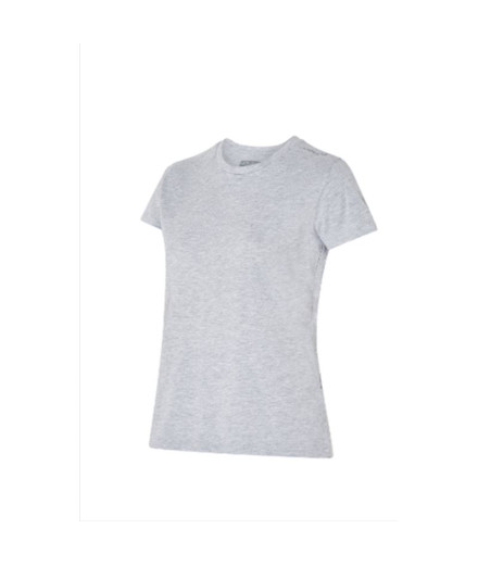 Camiseta fitness Joluvi Mulher de Algodão penteado Cinzento