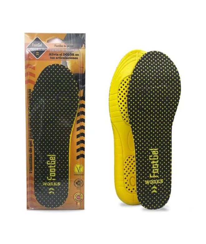 Palmilhas Footgel Works Laranja