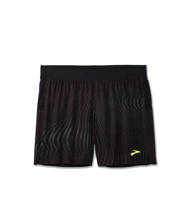 Calça de Running Brooks Sherpa 5" Homem Preto