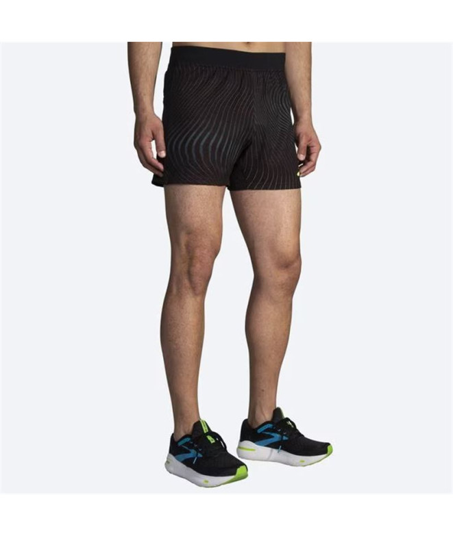 Calça de Running Brooks Sherpa 5" Homem Preto