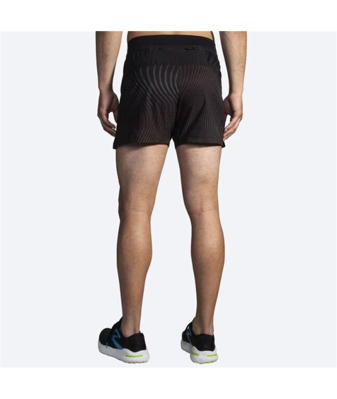 Calça de Running Brooks Sherpa 5" Homem Preto