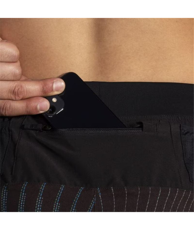 Pantalons de Running Brooks Sherpa 5" Homme Noir