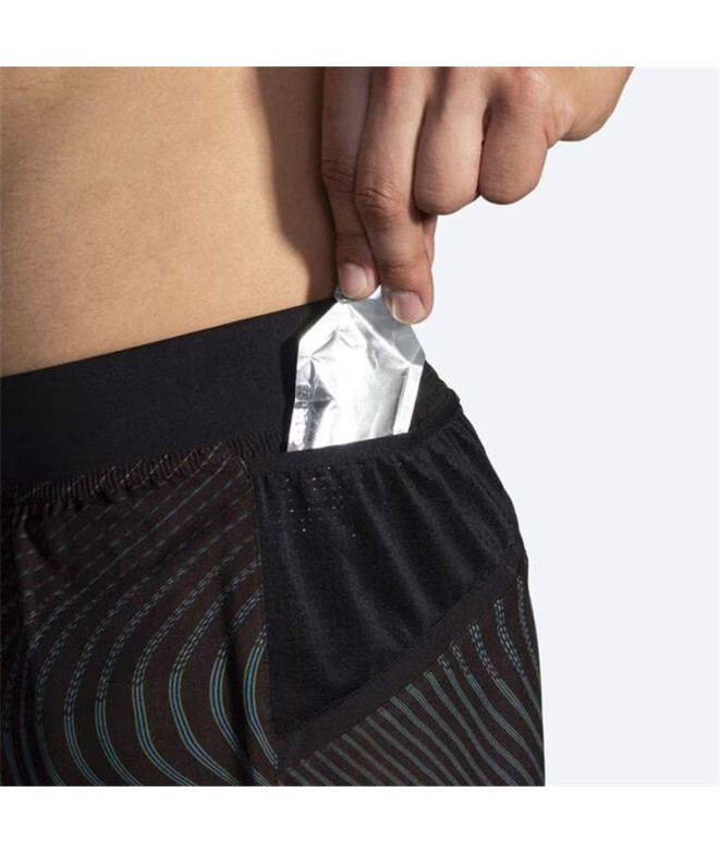 Pantalons de Running Brooks Sherpa 5" Homme Noir