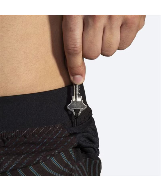 Pantalons de Running Brooks Sherpa 5" Homme Noir