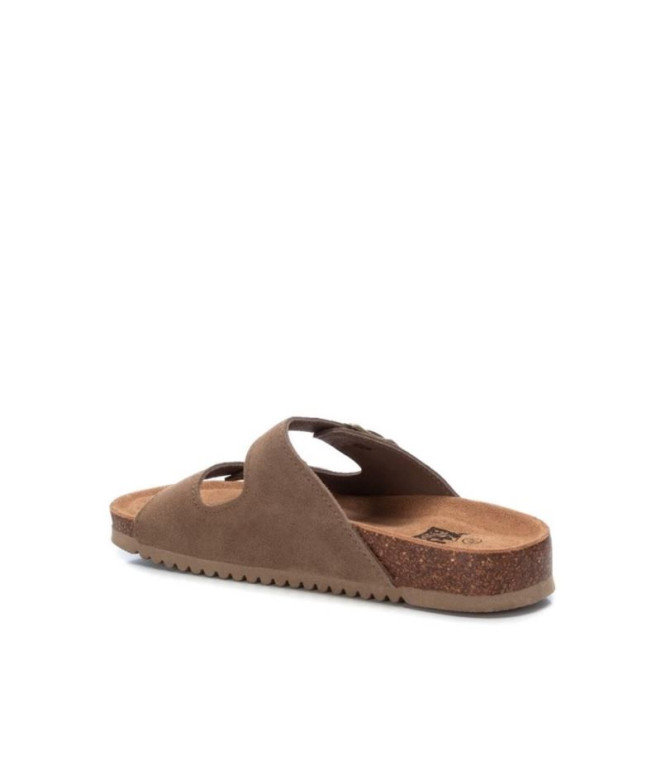 Chinelos Mulher XTI Couro Dividido Taupe