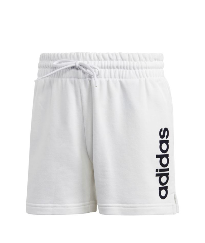 Pantalones adidas Linear French Terry Mujer Blanco