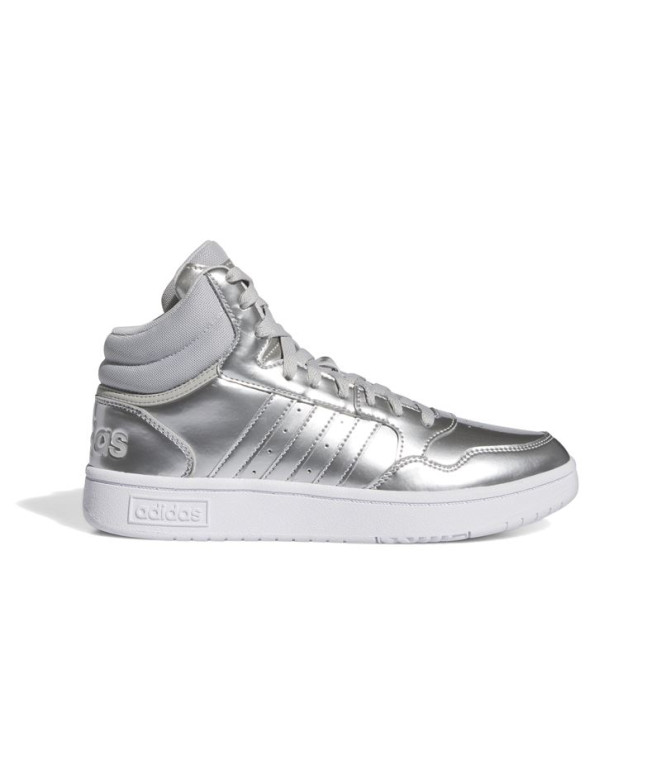 Chaussures adidas Hoops 3.0 Mid Femme Argent