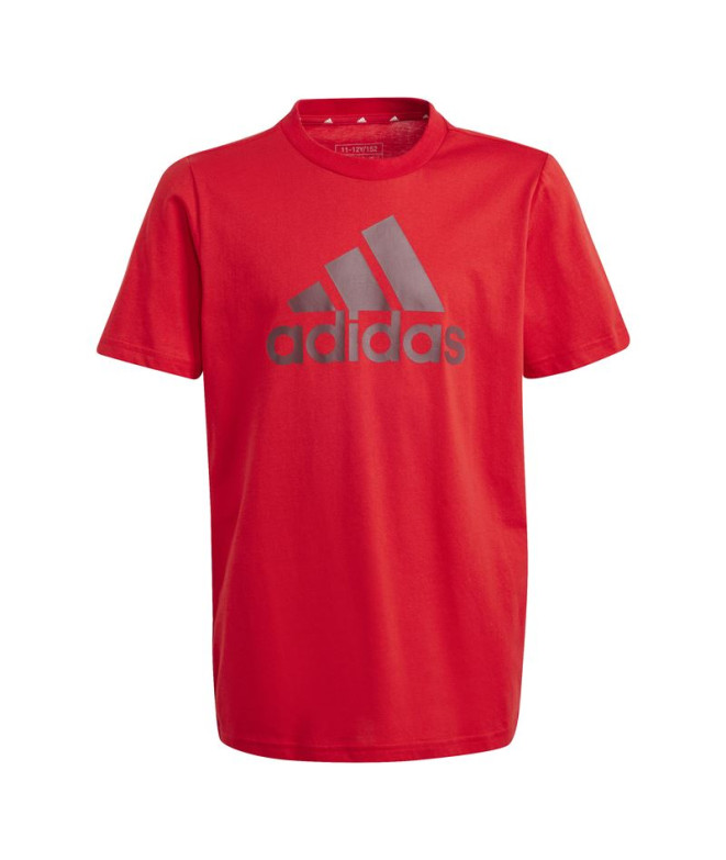 Camiseta adidas Grande logótipo Infantil Vermelho