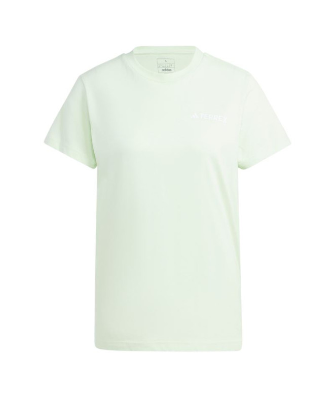 Camiseta caminhadas adidas Terrex Mtn 2.0 Mulher Verde