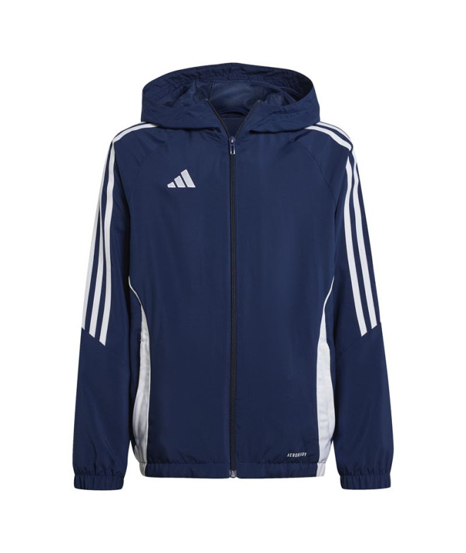 Corta-vento da Futebol adidas Tiro24 Infantil Navy 