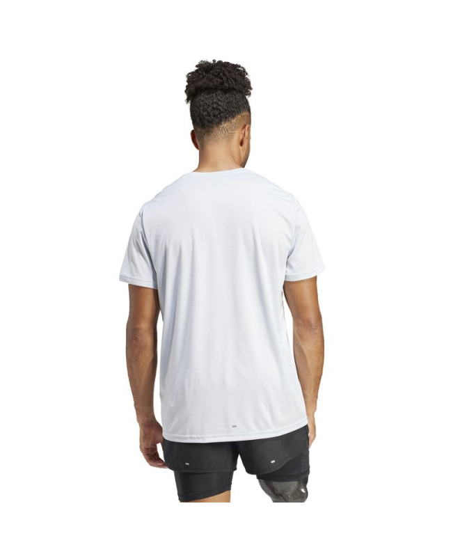 Camiseta por Running adidas Run It Homem Azul