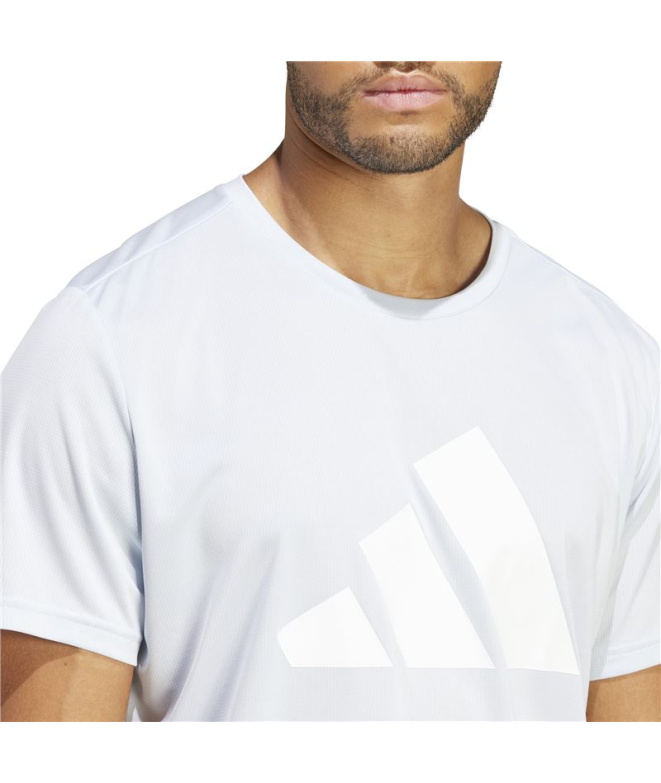 Camiseta por Running adidas Run It Homem Azul