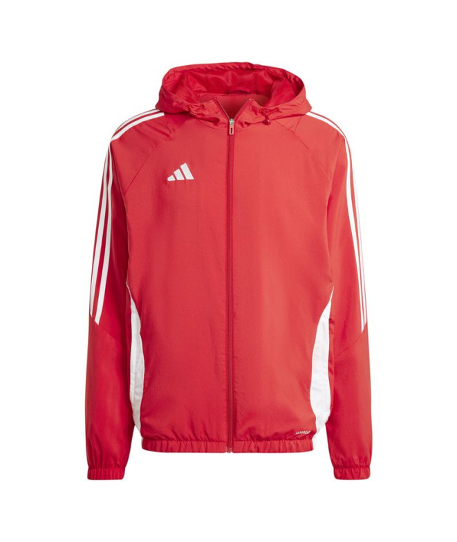 Corta-vento de Futebol adidas Tiro24 Homem vermelho