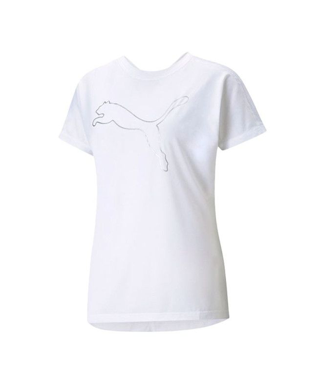 Camiseta por Fitness Puma Train Favorite White Mulher