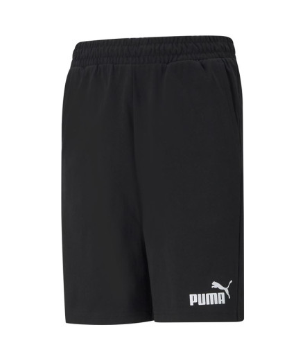 Calça Menino Calções Puma Essentials Jersey Preto