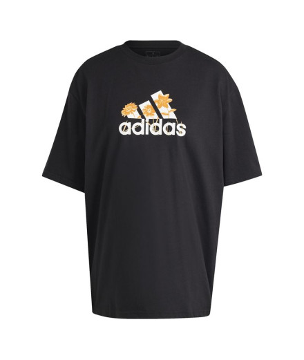 Camiseta adidas Flower Pack Bos Mujer Negra