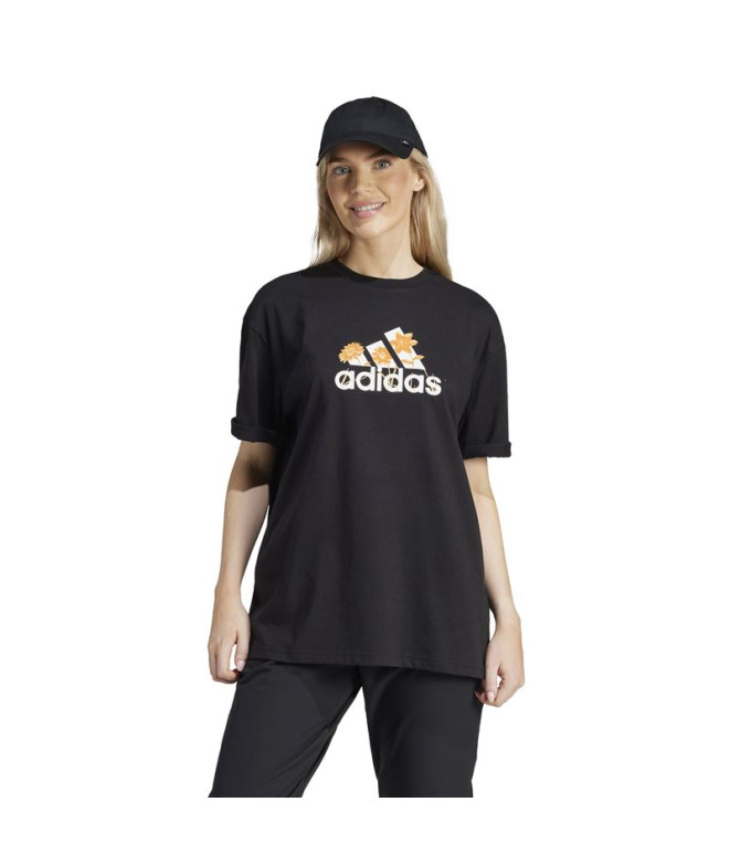 Camiseta adidas Flor Pack Bos Mulher Preto