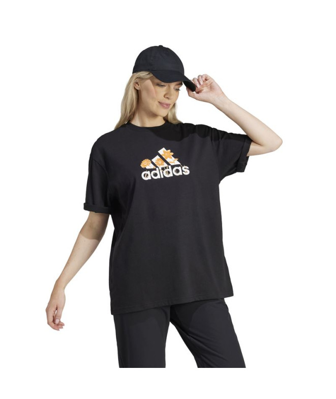 T-shirt adidas Fleur Pack Bos Femme Noir